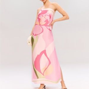 Abercrombie & Fitch Pink Floral Maxi Dress